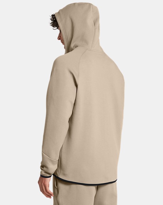 Men's UA Unstoppable Fleece Full-Zip in Brown image number 1